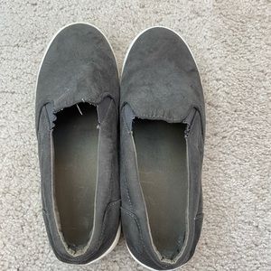 Slip-on Grey Sneakers - Size 7.5